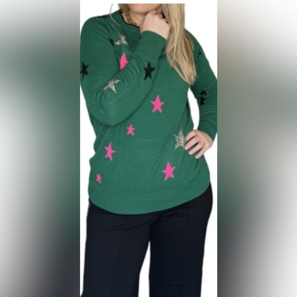 Vilagallo Intarsia Stars Sweater - Picture 3 of 3